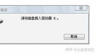 请将磁盘放入驱动器h是什么意思_请将磁盘放入驱动器h是什么意思